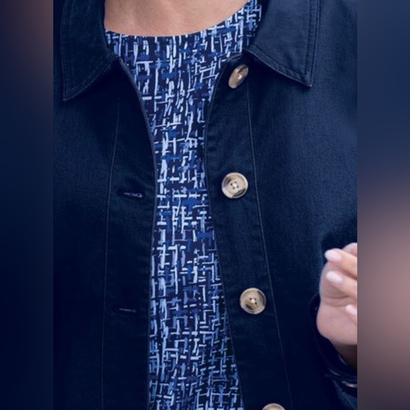 Appleseed’s Women’s spring blazer jacket Classic navy Size M - Picture 2 of 15